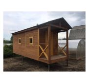 БАНЯ КАРКАСНАЯ 2*5м+крыльцо 1*2м