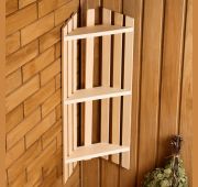 Полка угловая 3 яруса 25*16*78см