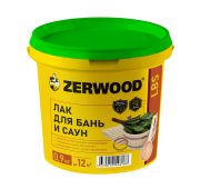 ZERWOOD LBS  Лак акриловый для бань и саун с воском 0,9кг