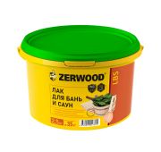 ZERWOOD LBS  Лак акриловый для бань и саун с воском 2,5кг