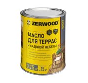 ZERWOOD MDT Масло для террас и садовой мебели Тик 0,75кг