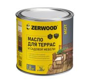 ZERWOOD MDT Масло для террас и садовой мебели Тик 1,8кг
