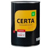 Эмаль термостойкая до 700°С CERTA серебристая 0,8кг