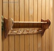 Полка-вешалка 6 крючков 72*23*17см ЛИПА «Добропаровъ»