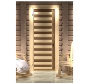 Дверь банная глухая ЗЕБРА 1700*700мм, правая, с фурнитурой, белый короб