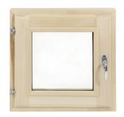 Оконный блок банный ЛИПА 400*400мм, двойной стеклопакет с уплотнителем ПРЕМИУМ